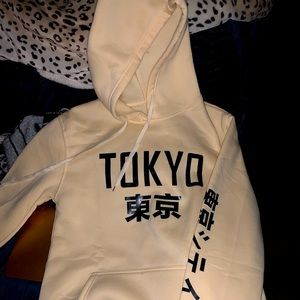 TOKYO PRINT YELLOW HOODIE